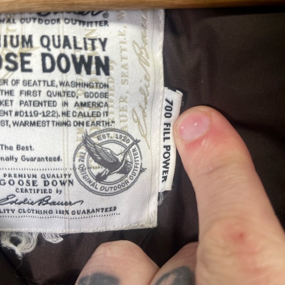 Eddie Bauer Goose down M700 Brown Coat Womens 2XL Brown Warm Winter - Picture 4 of 7